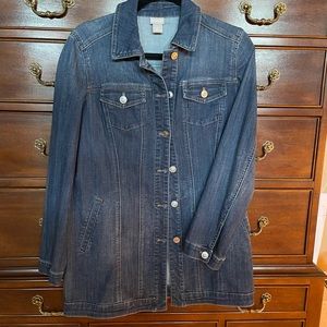 🍁🍁‼️ FALL SALE🍁🍁‼️Chico’s Jean Jacket Size 0🍁🍁‼️